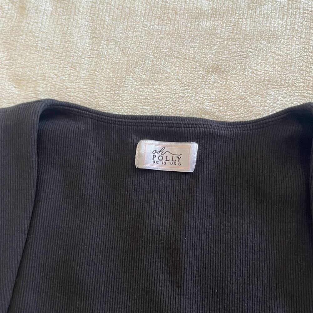 BASIC BLACK MINI DRESS FROM OH POLLY SIZE 6 - Picture 3 of 4